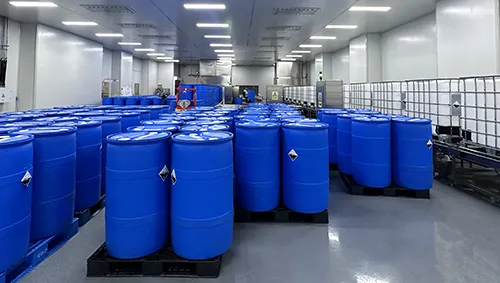 Llenado de productos químicos de alta pureza