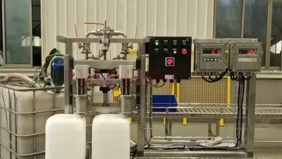 Llenadora semiautomática de bidones