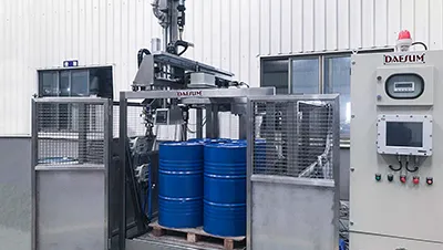 Llenadora automática para tambores sobre palet e IBCs