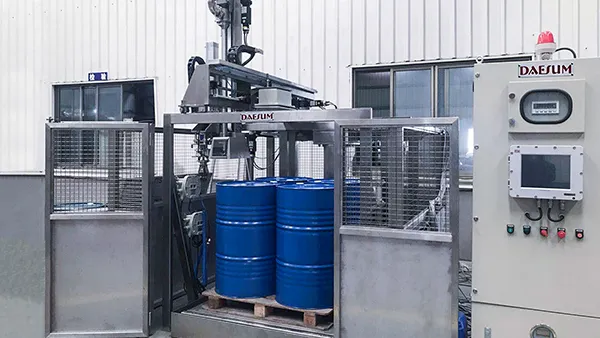 Llenadora automática para tambores sobre palet e IBCs