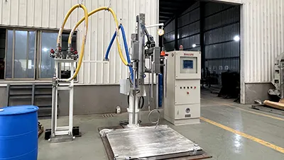 Llenadora semiautomática para IBCs, tambores, baldes y totes